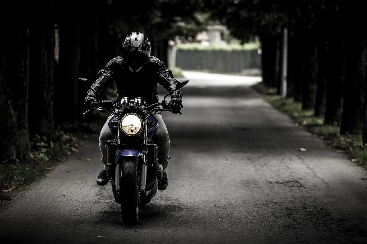 Veste en cuir motard