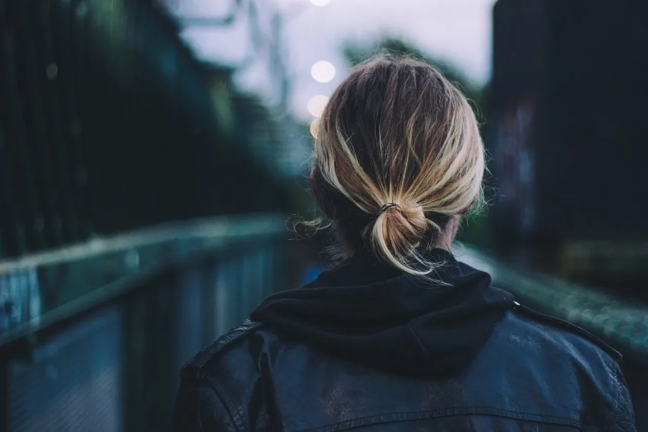 Veste en cuir femme